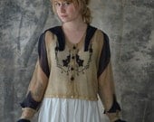 Edwardian Sheer Silk Beaded Blouse