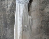 1910s Cotton Apron / Smock