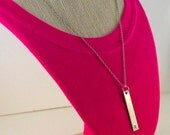 Personalized Hand Stamped Metal Necklace - Initial Necklace - Name Necklace - Affirmation/Positive Word Neclace