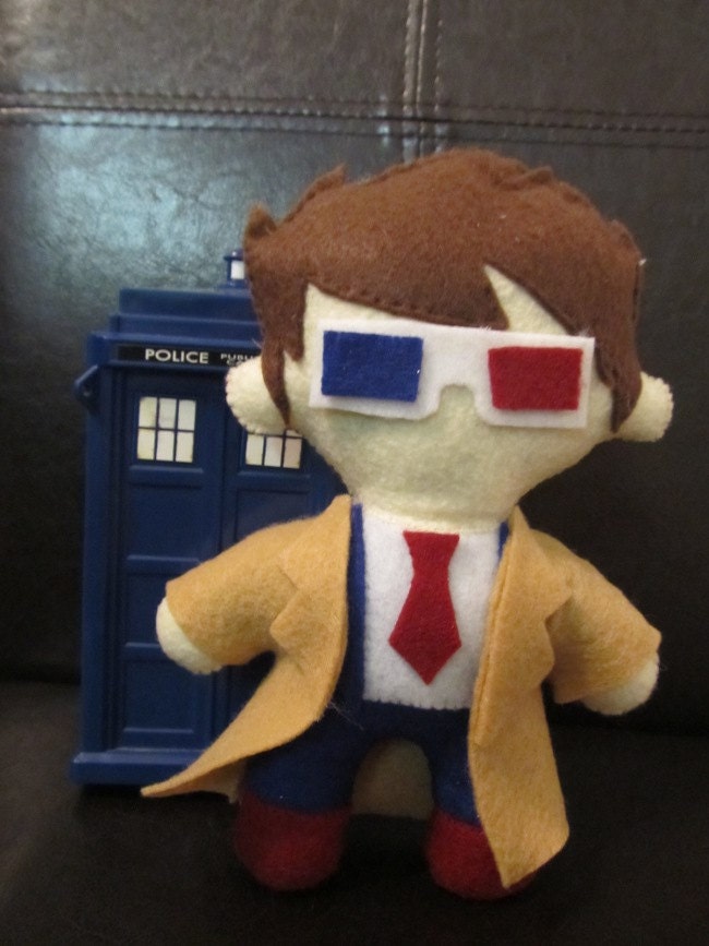 Doctor Who 10th Doctor Plush / Doll - HANDMADE