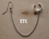 CLEARANCE Silver Solo Ear Chain