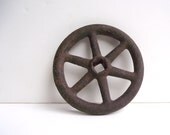 Valve Handle Industrial Vintage Cast Iron Metal Spigot Faucet Handle Antique Assemblage Art
