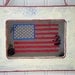 Americana Flag Antiqued Mirror in Red, White, Blue Frame
