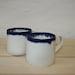 Porcelain blue coffee cup