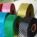 2 YDs x 2" Spangle Affixed Semi Transparent FLOWY Metalic Fabric Ribbon (7 Colors)