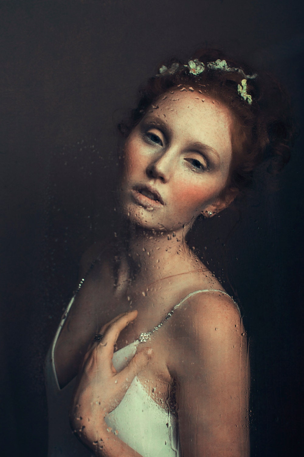 8 x 10 - girl behind glass