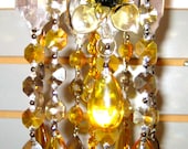 Crystal Prism Wind Chime - Yellow - Indoor or Outdoor - HELLO SUNSHINE