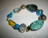 Turquoise Blue And Gold