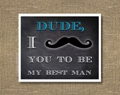 I Mustache You To Be My Best Man / Groomsman - Cards