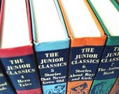 Vintage Junior Classics Set of 10 Collier 1960 Edition Instant Library Fairy Tales Fables Poetry Magic Reading Classics