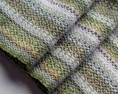 Handwoven Birdseye Scarf - Greens