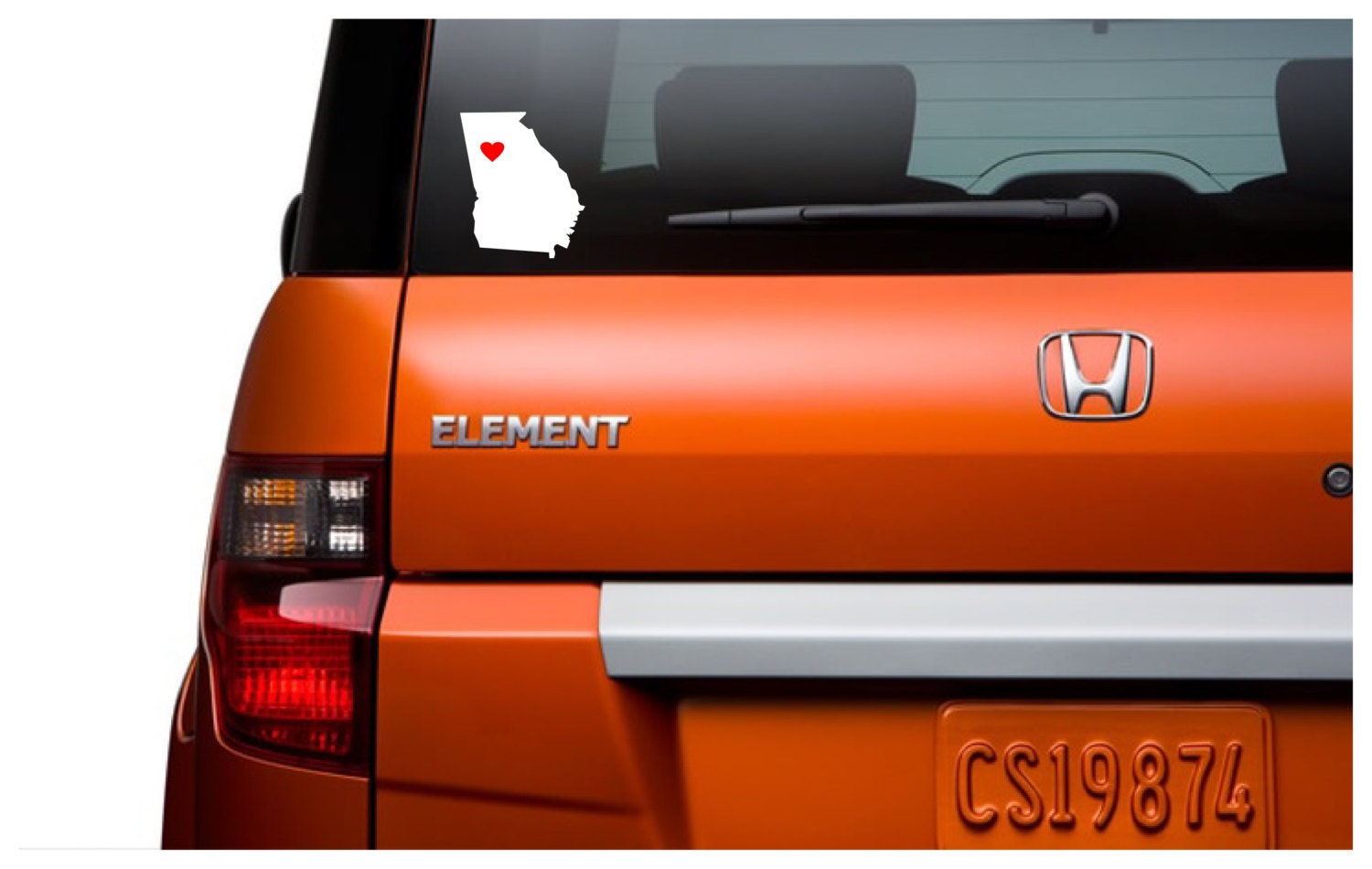 Vinyl Decal State of GEORGIA state car vinyl decal sticker custom heart custom city