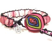 Artistic Jewelry, Women's Bracelet, Leather Bracelet, Wrap Bracelet, Leather And Bead Wrap Bracelet