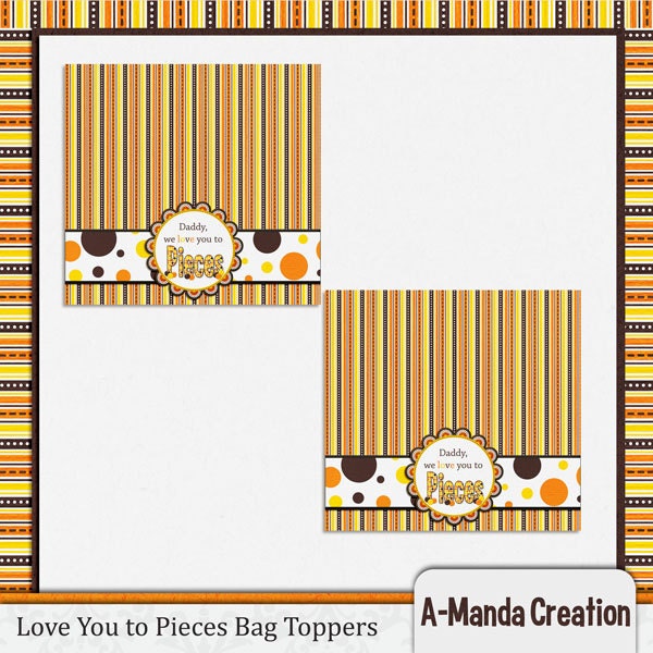 Father's Day Love You to Pieces Bag Toppers Il_170x135