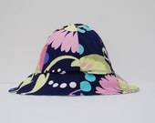 Children's Sun Hat Reversible (3-5 years) - Oversized Floral