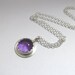 Purple Amethyst Pendant - sterling silver gemstone jewellery