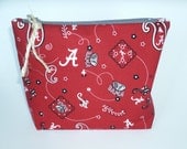 University of Alabama Cosmetic Bag/Zipper Pouch