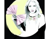 Fashion Illustration Print 12x16 -'Bow Peep'