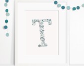 Letter T Nursery Print