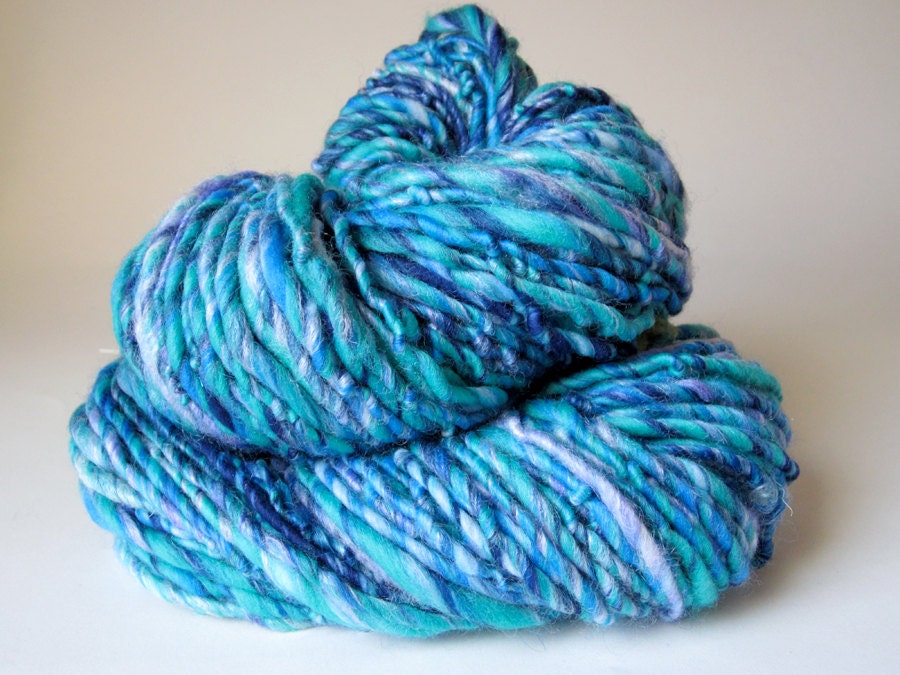 Jamie - Handspun Bulky Art Yarn Think N Thin
