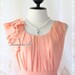A Party V - Dress - Sweet Party Collection Prom Party Bridesmaid Cocktail Dinner Wedding Dress Pale Tangerine
