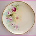 Pickard Hand Painted Roses/Pink - Bavaria Antique Porcelain Plate  - Signed Max