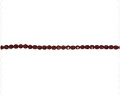 Garnet Czech Fire Polished Glass Bead Strand - 7mm - Round