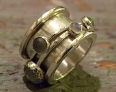 Moon and Stars Meditation Ring