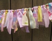 Baby Girl Fabric Garland, Girl Banner, Baby Garland, Girls Bedroom Decor, Nursery Decor, Baby Shower Decor, New Born Baby Decor, Its a Girl