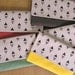 Hand screen printed cotton Clutch