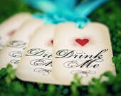 Drink Me Gift Tags, Tea Party Favor Tag, Alice In Wonderland Themed