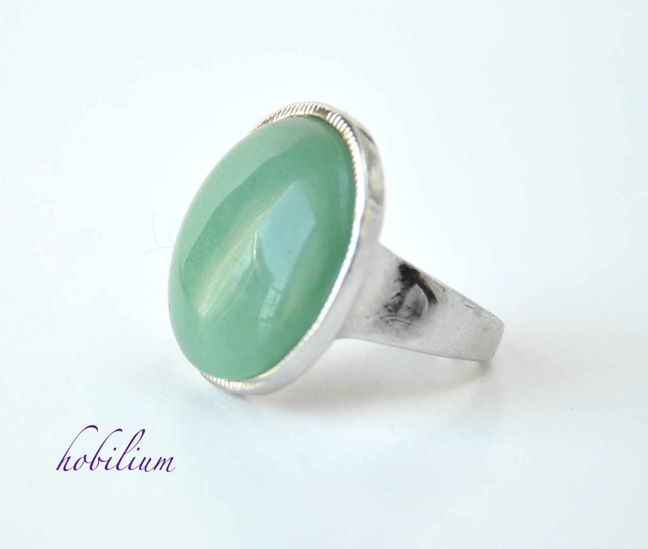 green agate ring