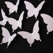 50 White Elegant Butterfly die cut punch embellishments - No923