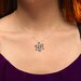 3 Stone Science Symbol necklace