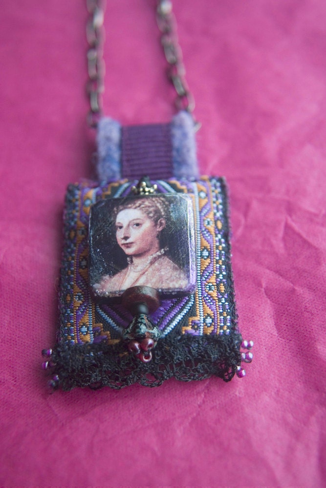 Renaissance Lady Amulet Pendant