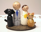 Cake Cuties- Custom Wedding Cake Toppers, plus two Animal Friends
