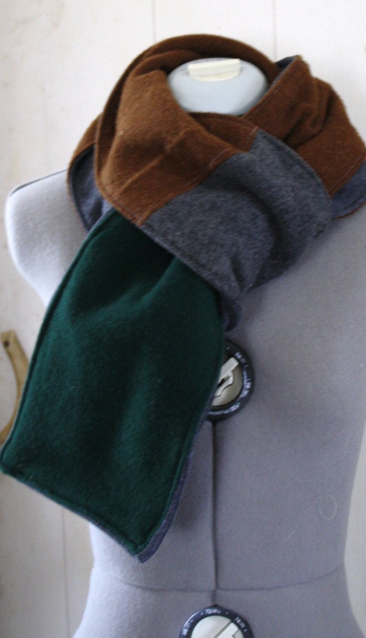 Men's suit coat scarf, upcycled, eco friendly, OOAK