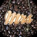 Mrs laser cut wooden necklace with coffee pot charm
