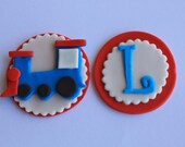 Train Fondant Cupcake Toppers