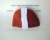 Crocheted Baby Hat Helmet or Beanie - Choose Infant to Toddler Customize Colors and Size