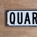 street sign black and white - quarry rd.