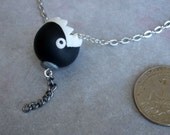 GUO GUO'S- Handmade polymer clay Super Mario Chain Chomp Necklace, made to order
