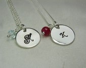 Personalized Necklace - Set of 3 - Bridesmaid Jewelry
