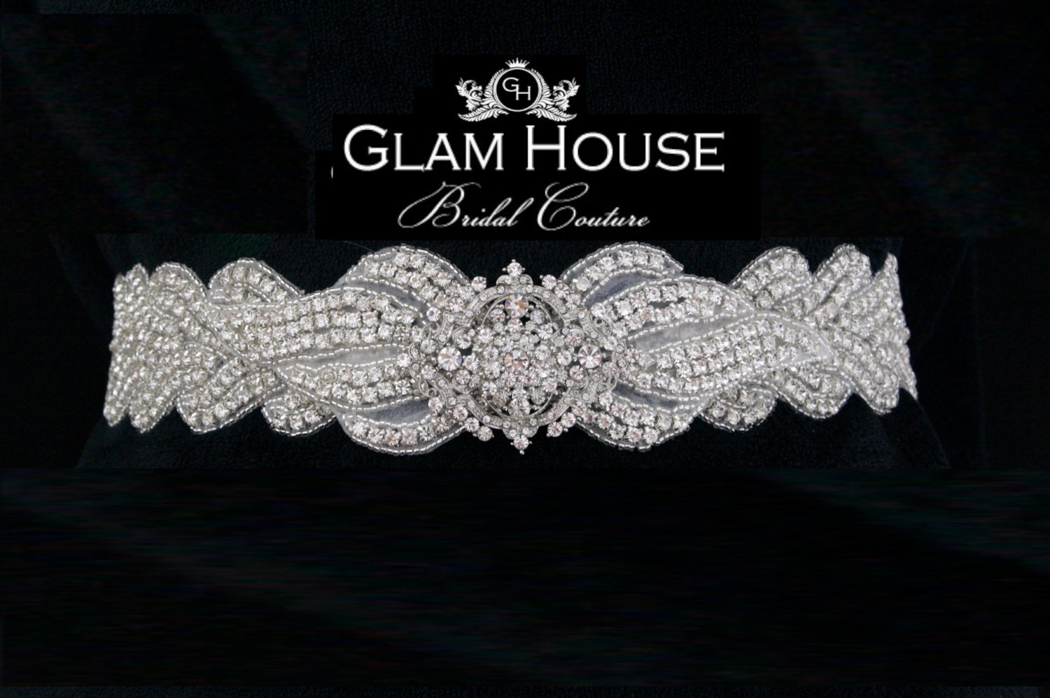 Glam Bridal Sash Belt- wedding sash , wedding accessories