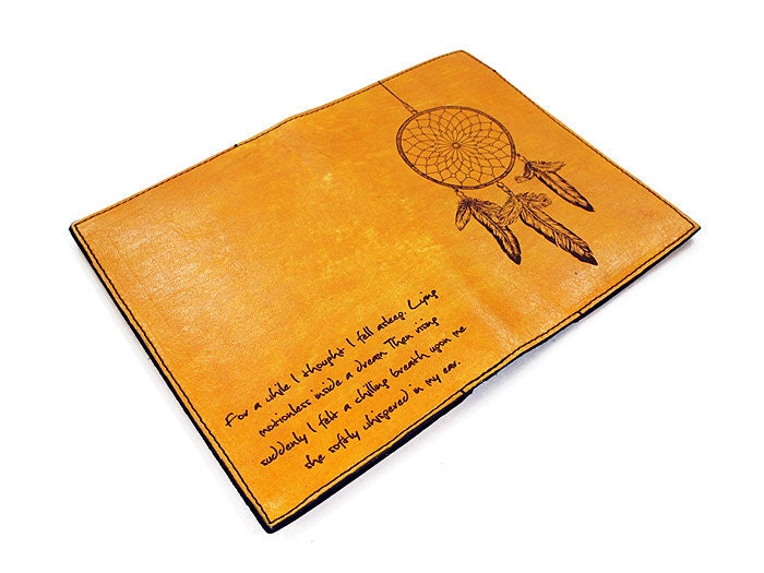 Personalized Passport Leather Holder - Dreamcather