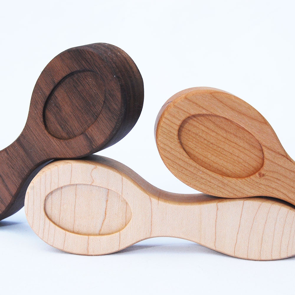 Baby Spoon Rattle, wood rattle, organic baby toy