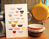 NEW - Vintage Pyrex Kitchen Art - Poster - 11x17 or 12x18 - Put It In Pyrex