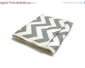 SALE Jewelry Organizer Storage Case for Home & Travel - Grey Chevron