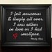 Sick in love sign "Lovesick" Wallhanging Framed Embroidery 8x10 inch - adjustable in color