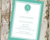 Graduation Announcements invitations (any color) printable, digital file (item 501)